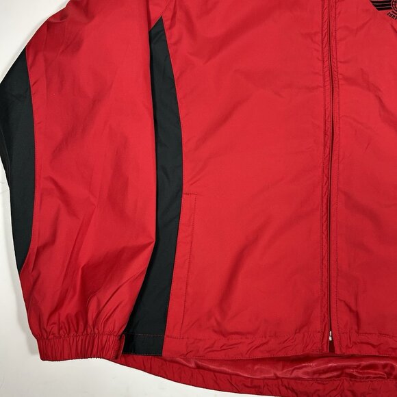 Tehama Nancy Haley Women Jacket Red Black Full Zip Embroidered Cessna Lined XL - Picture 2 of 10